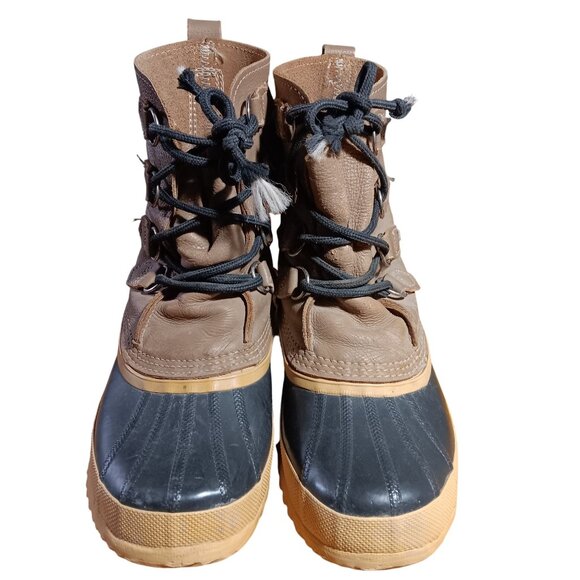 Sorel Manitou Women's Boots 9 Snow Winter Brown Leather Insulated Waterproof - Picture 2 of 7